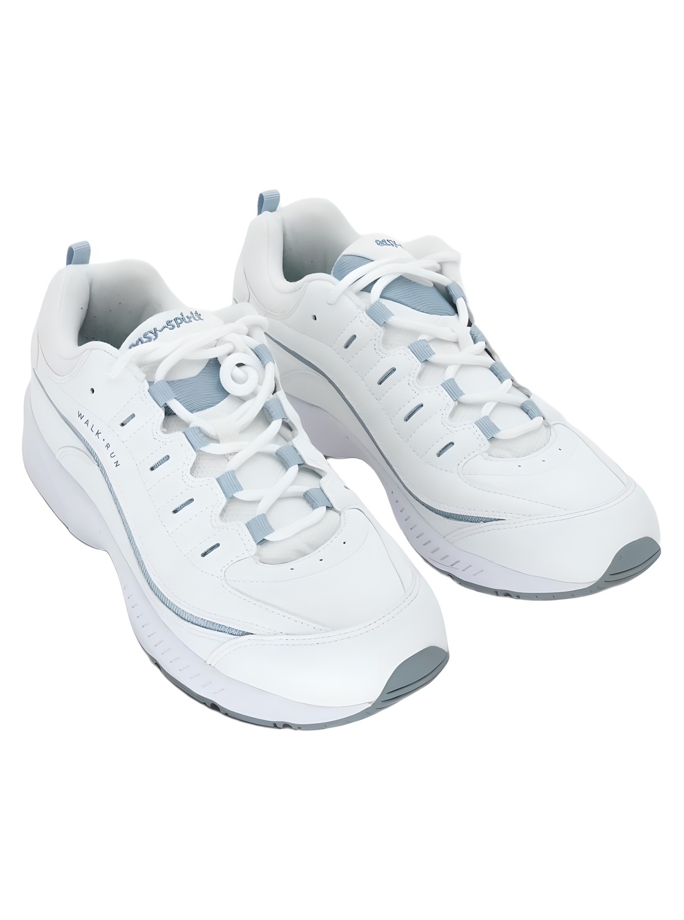Easy Spirit Womens Romy Walking Sneakers White Light Blue Size 9.5M